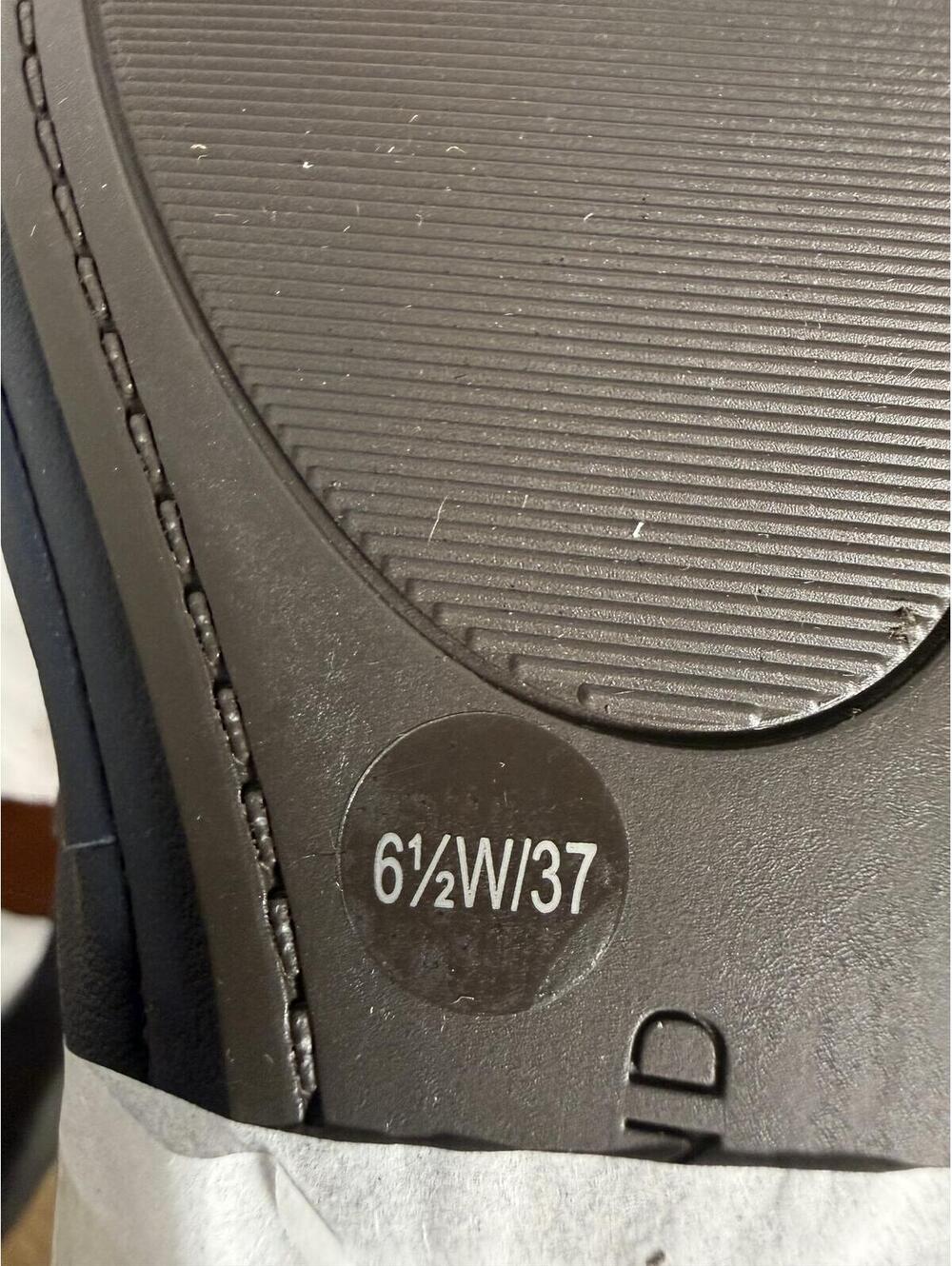 Lucky Brand Emmie Leather Ballet Flats US Size 6.5W Wide American Navy NWB - Picture 7 of 8